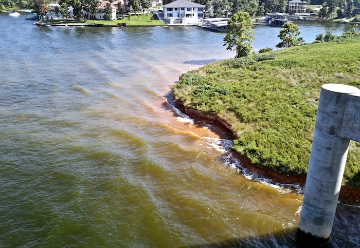 Erosion at the Community Bridge